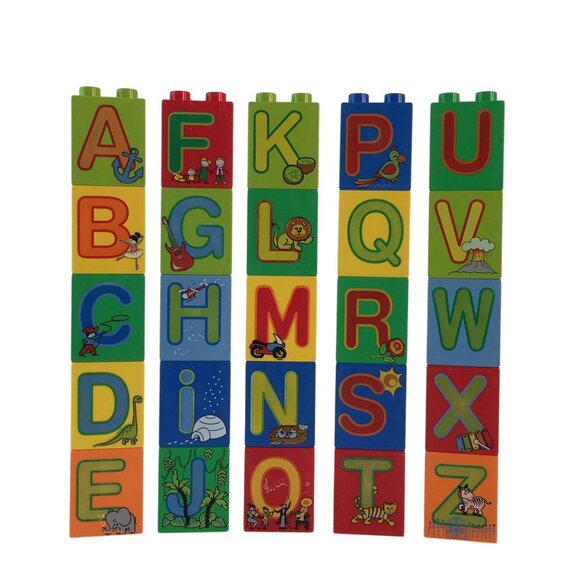 Lego Other - Lego Duplo Play With Letters Alphabet Blocks 6051 Replacement Parts